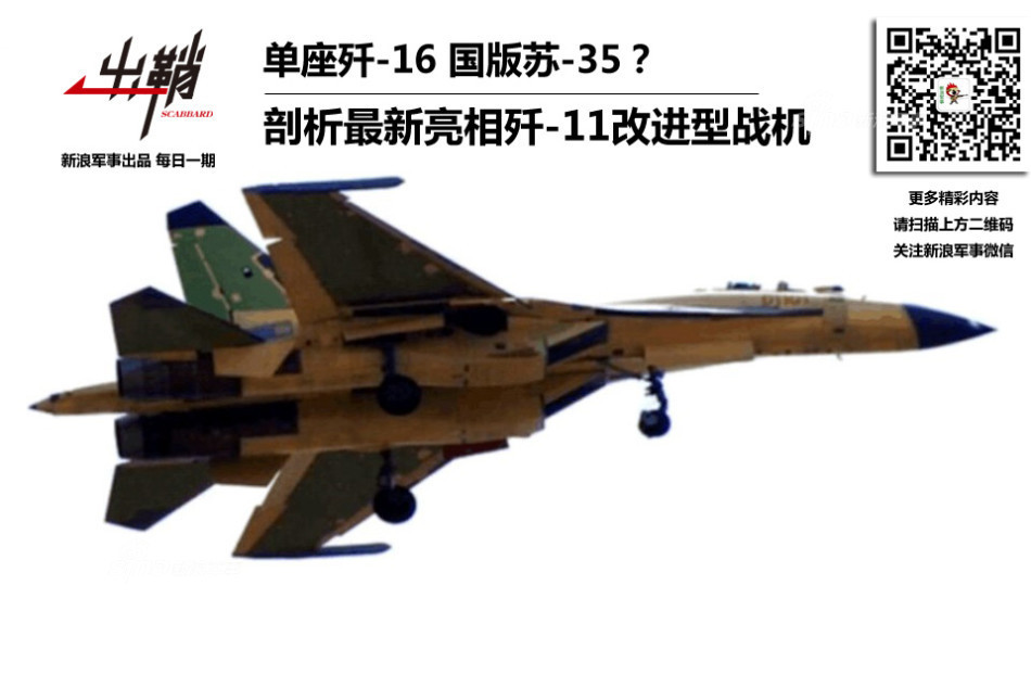 Опытный образец китайского истребителя J-11D (бортовой номер D1101) (c) sina.com.cn
