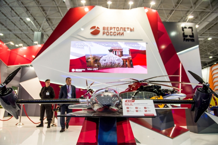 На выставке HeliRussia показали новый беспилотник-конвертоплан