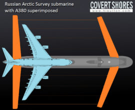 Российская научно-исследовательская подводная лодка гигантских размеров