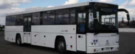 Экспериментальный автобус ЛиАЗ «Вояж» вышел на маршрут «Мострансавто»