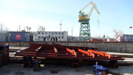 В Севастополе заложили плавучий кран ПК-400