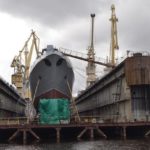 Новый фрегат «Адмирал Головко» спущен в плавучий док